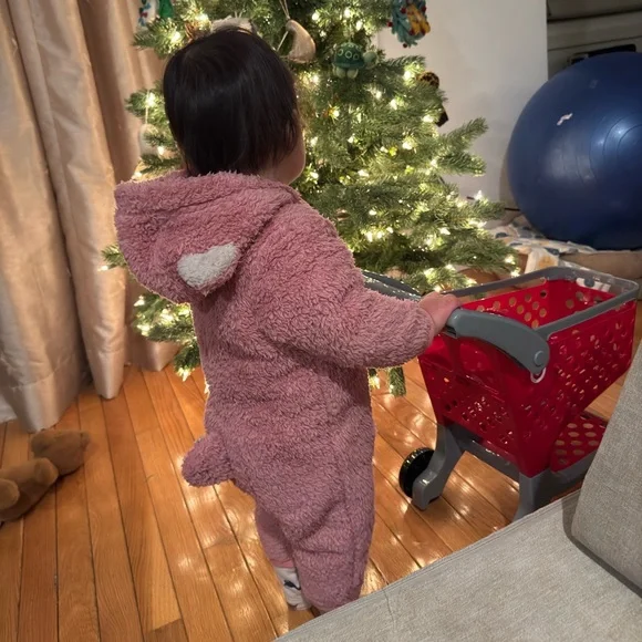 Patagonia furry friend bunting in pink - Picture 6 of 6